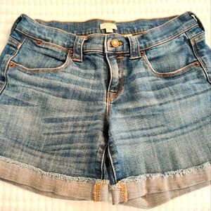 JCrew denim shorts size 26 waist